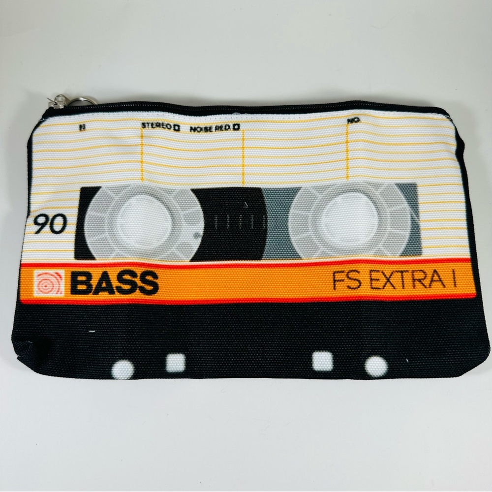 Retro Cassette Tape Pouch makeup bag